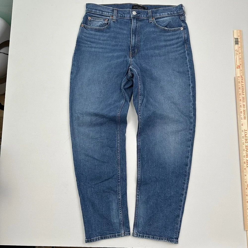 Alex Mill Amber Midrise Slim Jeans Women 30 10 32x29 Vintage Dark Indigo USA